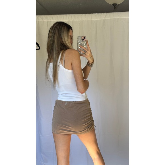Free People Movement Ruched Drawstring‎ Mini Skort - Picture 2 of 10